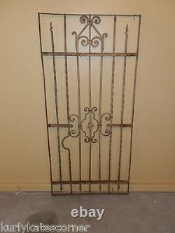 Wonderful 100+ Year Old French Wrought Iron Gate One Of A Kind