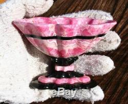 Wow! Gem, One Of A Kind, Very Special, SCALLOPED RHODOCHROSITE BOWLSigned