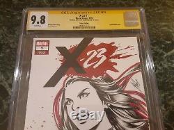 X-23 #1 Cgc Ss 9.8 Warren Louw Original X-23 One Of A Kind Sketch Beautiful