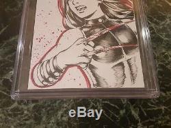 X-23 #1 Cgc Ss 9.8 Warren Louw Original X-23 One Of A Kind Sketch Beautiful