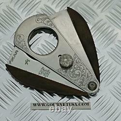 XiKAR Xi3 Ebony Cigar Cutter Custom hand engraved and signed one a kind