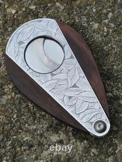 XiKAR Xi3 Tobacco leaves Cigar Cutter Custom hand engraved one a kind