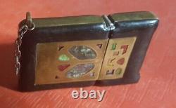 Zippo 1970 custom pipe Lighter ARTSY hippie looks stained glass one of a kind