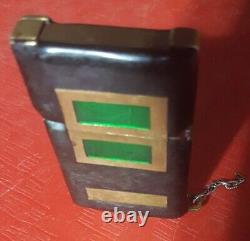 Zippo 1970 custom pipe Lighter ARTSY hippie looks stained glass one of a kind