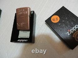 Zippo Antique Copper Lighter Custom Engraved One Of A Kind Lighter New In Box
