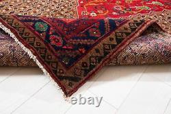 10' 7x5' 3 Un D'un Genre Collectionnable Antique Tribal Rug Brown Oriental Carpet