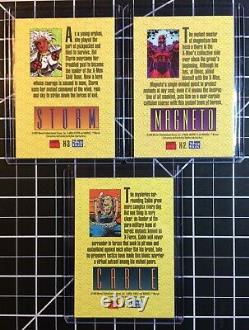 1993 Marvel X-men Series 2 Cartes Holithogramme Carte D'erreur Set One-of-a-kind