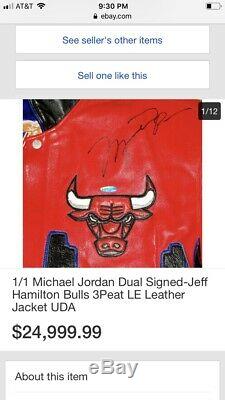 1 Collection De Vestes Jordan Bulls. Veste Trois Tourbe Seulement Un Signé