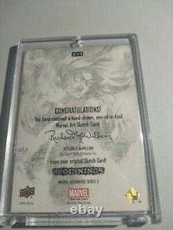2012 Marvel Commence Belle Une D'une Sorte Dr Strange Sketch Card 1/1 Nmt