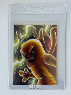 2021 Metazoo Piasa Bird carte de croquis unique en son genre Poncho signée