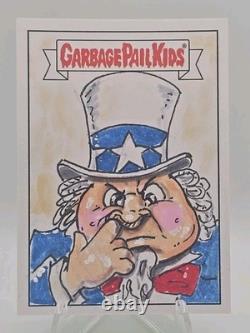 2025 40e anniversaire GPK croquis Oncle Sam USA Mike LaPeruta pièce unique