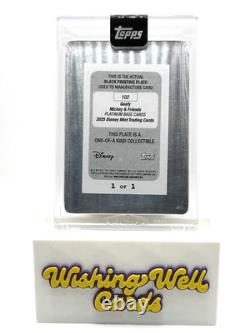 2025 Topps Disney Mint Goofy Plaque d’impression noire 1/1 pièce unique