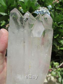 6 1/2 Astonishing Naturel One Of A Kind Tantrique Double Cristal Quartz 3,46 Lbs