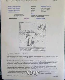 9/11 Dessin animé original commémoratif unique en son genre