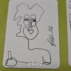 ACEO 6 unique portraits psy dessinés à la main en ligne continue