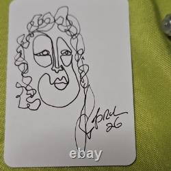 ACEO 6 unique portraits psy dessinés à la main en ligne continue