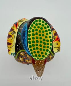 AIGLE - Belle pièce unique en bois sculpté à la main ALEBRIJE de Oaxaca, Mexique