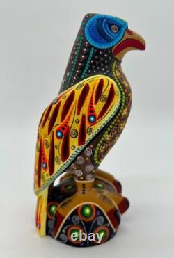 AIGLE - Belle pièce unique en bois sculpté à la main ALEBRIJE de Oaxaca, Mexique