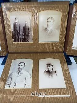 Album photo victorien en velours bleu antique rare et unique en son genre