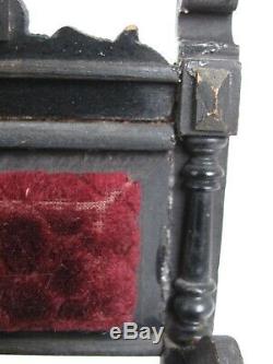 Antique Hand Made Bras Miniature Victorien Président One Of A Kind