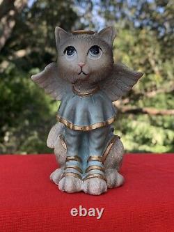 Antique L'un D'un Kind Cat Kitten Calico Tabby Siamois Nativité Jésus Rare? Sj3j