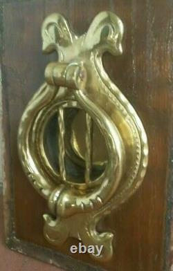 Antique L'un D'un Style Vintage Laiton Speakeasy Door Knocker Peephole