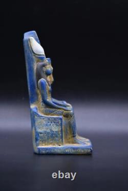 Antiquités égyptiennes anciennes UNE DE RARE ESPÈCE Statue de l'Antiquité Amon avec sa femme avant J.-C.