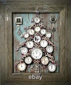 Arbre de Noël, Collection de montres, Bijoux encadrés - Art unique, Cadeau exceptionnel