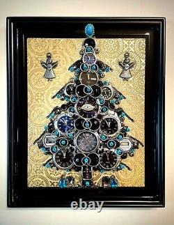 Arbre de Noël, Collection de montres, Bijoux encadrés, Art unique en son genre