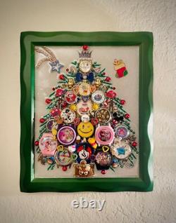 Arbre de Noël, collection de montres pour enfants, bijou encadré, œuvre d’art unique, décoration