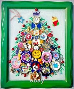 Arbre de Noël, collection de montres pour enfants, bijou encadré, œuvre d’art unique, décoration
