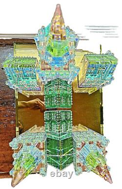 Arc-en-ciel de cristal Iris Cathédrale, unique en son genre, 64 LB 2,099 composants