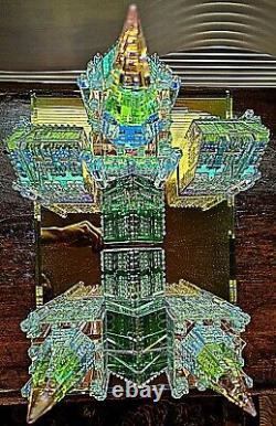 Arc-en-ciel de cristal Iris Cathédrale, unique en son genre, 64 LB 2,099 composants