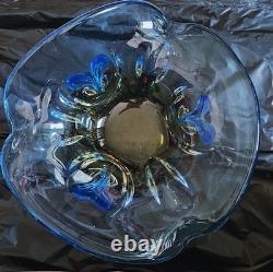 Art de studio ukrainien signé par Vladimir Zatynaiko en verre ambre UNIQUE