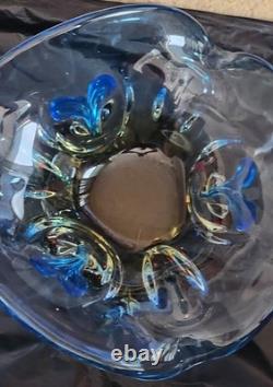 Art de studio ukrainien signé par Vladimir Zatynaiko en verre ambre UNIQUE