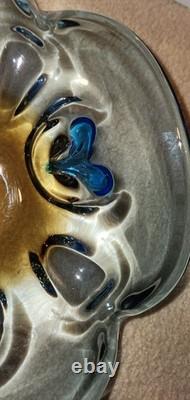 Art de studio ukrainien signé par Vladimir Zatynaiko en verre ambre UNIQUE