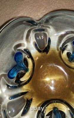 Art de studio ukrainien signé par Vladimir Zatynaiko en verre ambre UNIQUE