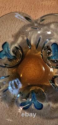 Art de studio ukrainien signé par Vladimir Zatynaiko en verre ambre UNIQUE