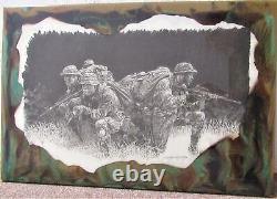 Art mural Commando des forces spéciales RARE en résine époxy unique en son genre FS collectible