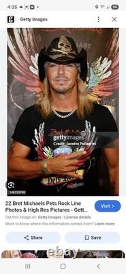 Art mural signé unique de Brett Michaels de sa collection d'animaux de compagnie