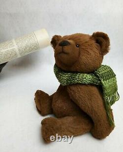 Artiste Ooak Artisanal Teddy Bear Bob Jouet Intérieur Unique En Son Genre Cadeau De Collection