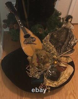 Artiste Santa 52 pouces OOAK Stone Soup SIGNÉ Daté 1995. Prix de détail 1 700 $ Ramasser/Expédier