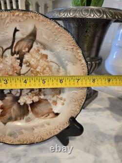 Assiettes peintes à la main uniques et personnalisées avec muguet et hortensias