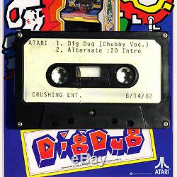 Atari Artefact Chubby Checker Sings'dig Dug ' One Of Kind Cassette ('83)