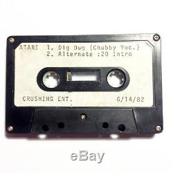 Atari Artefact Chubby Checker Sings'dig Dug ' One Of Kind Cassette ('83)