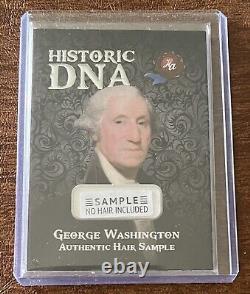 Autographes historiques Échantillon de cheveux ADN/Sans cheveux- George Washington Unique en son genre