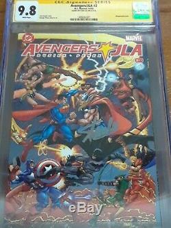 Avengers Vs Jla 1-4 Cgc Ss De Stan Lee, Rare, Unique En Son Genre. Exclusif