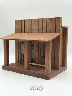 Banque de porte de bureau de poste faite à la main, unique en son genre, avec boîte en bois, art populaire vintage