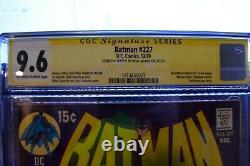 Batman #227 Cgc 9.6 Signé Et Esquivé Par Neal Adams DC 1970 Rare One Of A Kind