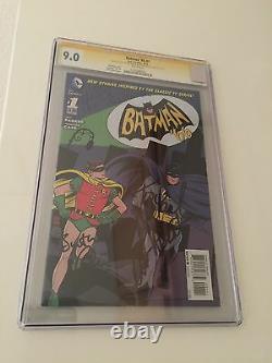 Batman'66 #1 Rare! One Of A Kind -signé Par Adam West, Burt Ward - Les Deux Allreds